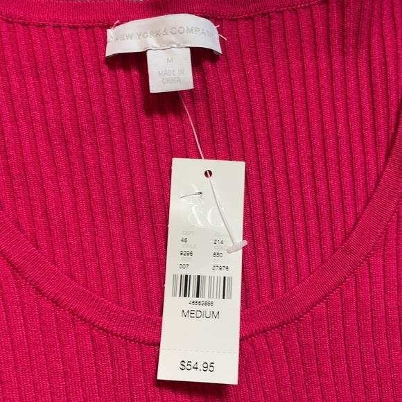 🤩🤩NWT Pink New york & company dress size small - Picture 12 of 13